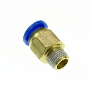 10pcs Pneumatic Push In 8mm-1/8 BSPT Threaded Male Jointer Connectors - Imagen 1 de 3