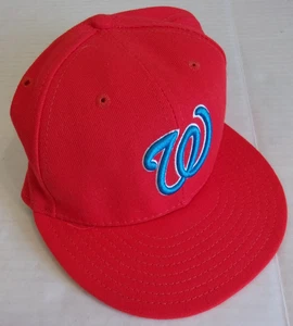 Used Washington Nationals Baseball Hat / Cap Fitted 7-3/8 59 Fifty New Era - Picture 1 of 2