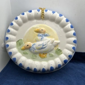 Molde decorativo vintage de cerámica de pato 1980 casa de campo decoración colgante de pared - Imagen 1 de 11