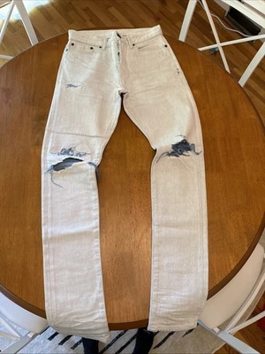 John Elliot светло-голубая искусственно состаренная джинсовая ткань - Изображение 1 из 4