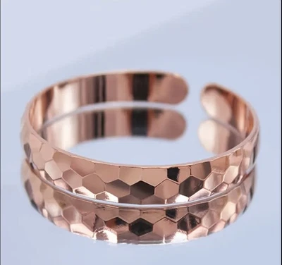 99,9% Kupfer Armband Hypoallergen Gesundheit Armband Armreif Spange Boho Damen - Bild 1 von 4