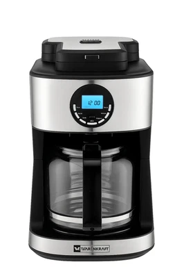 Warenkraft Kaffeemaschine mit Mahlwerk 1,8L – 2-in-1 Bohnen & Pulver, 12 Tassen - Bild 1 von 4