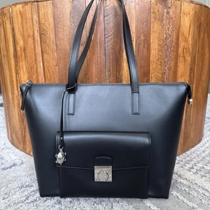 Carpisa Vera Pelle Tasche Handtasche schwarz Leder D - Bild 1 von 14