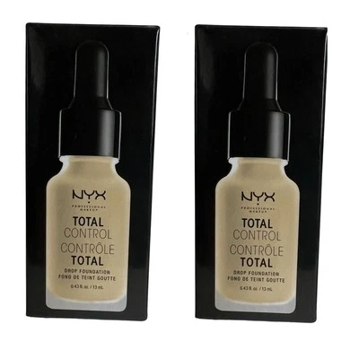 Pack of 2 NYX Total Control Drop Foundation, Nude # TCDF06.5 - Image 1 of 4
