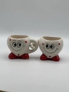 ARM IN ARM LOVERS VOTIVE Coffee Mugs CANDLE or PLANT HOLDERS - Picture 1 of 15