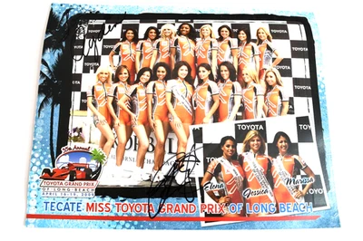 Tarjeta de héroe firmada por Tecate Miss Toyota Grand Prix of Long Beach (firma desconocida) Foto 1 de 2