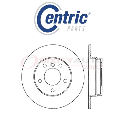 Centric C-TEK Disc Brake Rotor for 1992-1998 BMW 318i 1.8L 1.9L L4 - Kit Set kg Foto 1 de 4