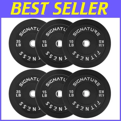 120磅优质奥林匹克防撞板套装初榨橡胶-经济品质 — 第 1/4 张图片