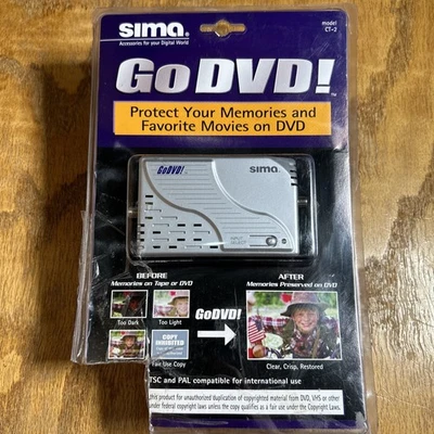Sima GoDVD Model CT-2 Digital Video Enhancer Duplicator Transfer 32100 -Open Box - Image 1 of 4