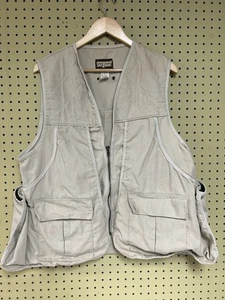 Vintage SafTBak Tan Zip Duck Bird Hunting Shooting Vest  Mens Size Small/Medium - Picture 1 of 13