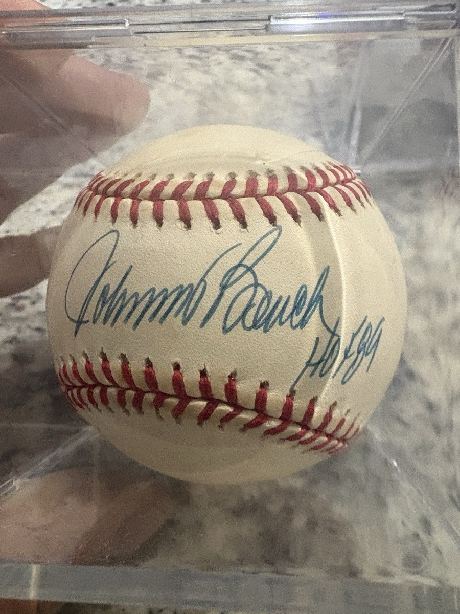 Johnny Bench Cincinnati Reds Original Autographed Baseball