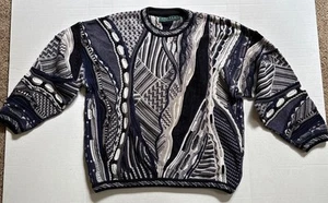 Tundra Canada 3D Coogi Style Sweater Men’s X-Large Textured Colorful - Picture 1 of 12