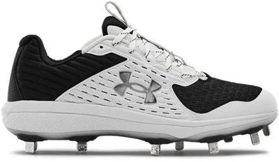 Under Armour UA Yard MT Cleat Baseball Shoes 3022999-002 Sz 9 Mens White/black