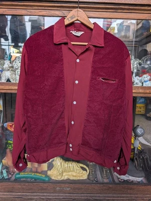 Camisa rockabilly rayón abotonada cuello bucle marcel of paris años 50 de colección Foto 1 de 4