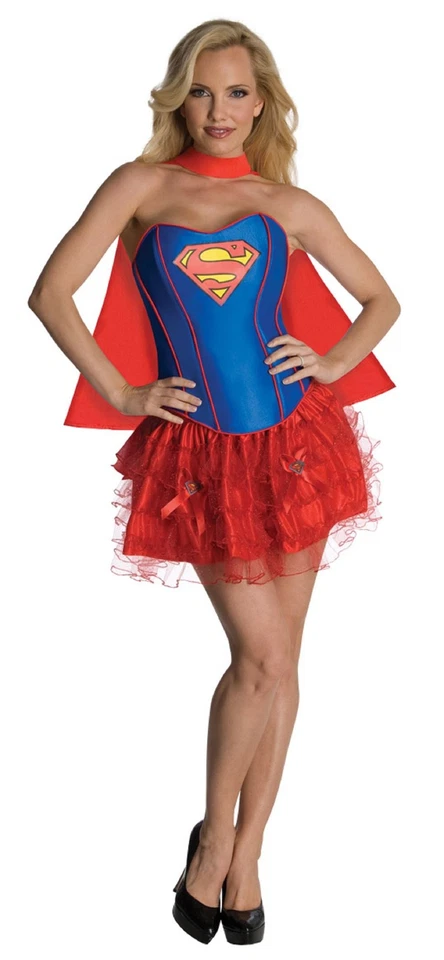 Adult Super Girl Corset Women Costume  Womens Super Hero Costumes  - Photo 1/1