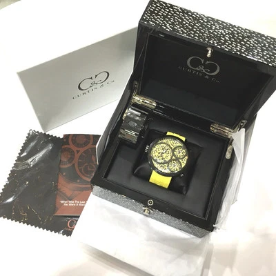 Reloj usado Curtis Big Time World Suw57Jpjgy-B cuarzo esfera amarilla 57 mm grado S Foto 1 de 4