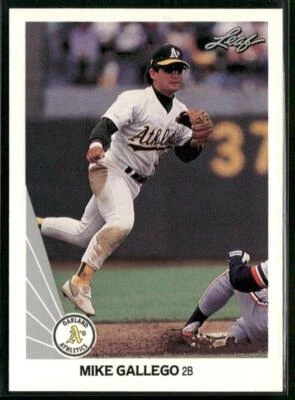 1990 Leaf #121 Mike Gallego - Image 1 of 2