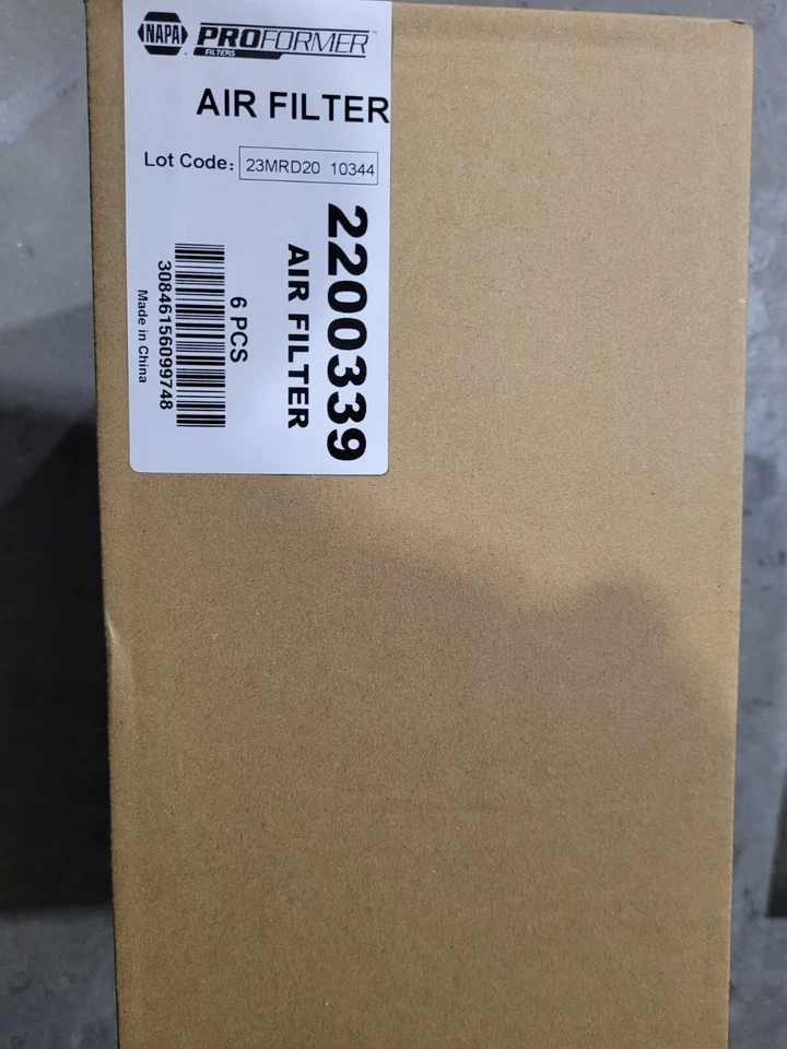 Filtro de aire NAPA 2200339 WA10339 para Acura, Honda, FUNDA DE 6 Foto 1 de 1
