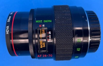 QTII AF Auto Zoom 1:3.5-4.5 f=28-70mm lens with Hoya Skylight filter - Image 1 of 4