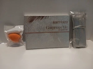 Beauty Glazed Gorgeous Me Eye Shadow Tray 63 Color Palette + Brush Kit NEW! - Picture 1 of 3