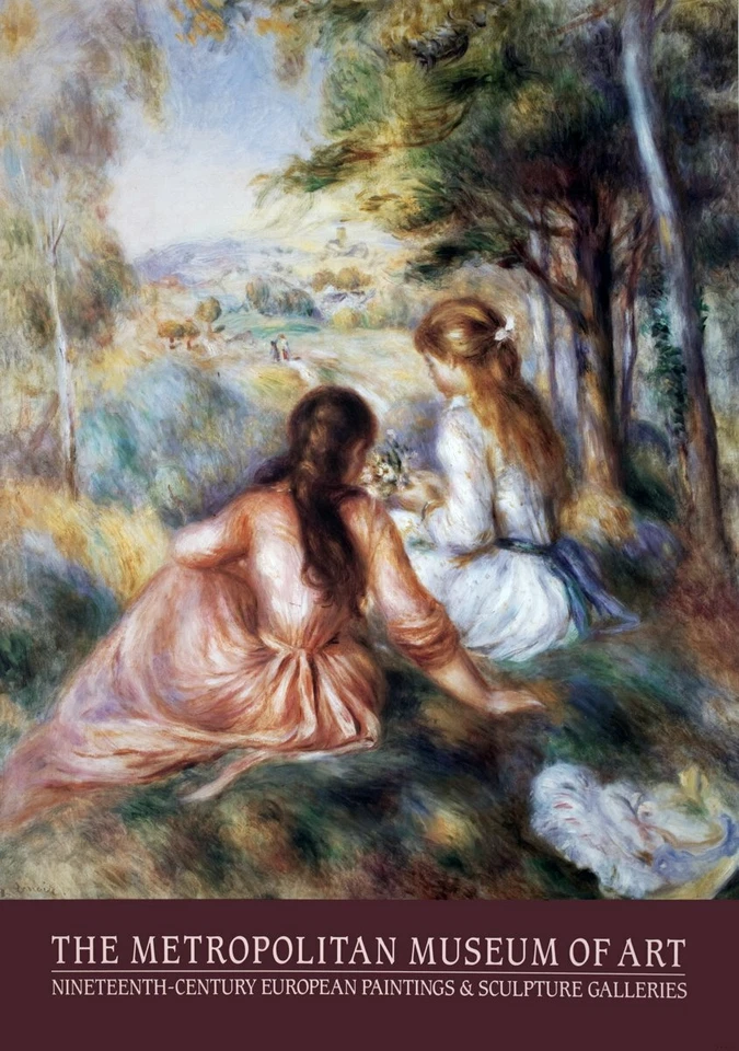 Póster PIERRE-AUGUSTE RENOIR The Meadow 35" x 24" 1981 impresionismo multicolor Foto 1 de 1