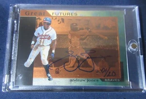 2001 UD SP Authentic Buyback Auto '97 SP #1 Andruw Jones 01/20 - Picture 1 of 13