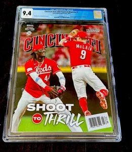 Elly De La Cruz ROOKIE RARE 2024 Cover Official Yearbook Magazine Reds CGC 9.4 - Picture 1 of 3