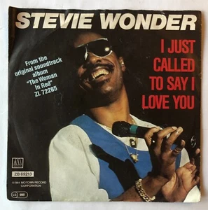 Stevie Wonder I Just Called To Say I Love You 7 Inch Vinyl Record Used ZB69213 - Foto 1 di 3