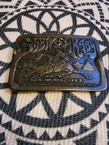 Vintage 1974 Sheik A Baby Camel Oil Belt Buckle  - Picture 1 of 3
