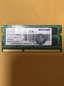 Patriot 8GB PC3L 12800 DDR3L 1600MHz  Laptop Memory RAM 1.35V  - Picture 1 of 2