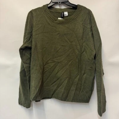 Suéter tejido cuello redondo verde oliva Divided H&M para mujer M nuevo con etiquetas X89 Foto 1 de 2