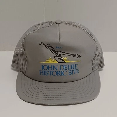 Gorra John Deere JD Sitio Histórico Gorra de Malla Snapback Gris Bordado Foto 1 de 4