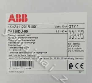 1pc New ABB TA110DU-90 OVERLOAD RELAY Fast Ship - Picture 1 of 5