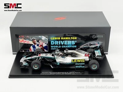 Mercedes F1 W09 #44 Lewis Hamilton Mexico GP 2018 5x World Champion 1:18 Spark - Image 1 of 4