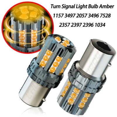 Bombilla de señal de giro delantera ámbar para Hyundai Elantra Santa 1157 2057 2357 Foto 1 de 4