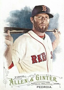 2016 Topps - Allen & Ginter Baseball #237 Dustin Pedroia World's Champions Red S - Picture 1 of 2
