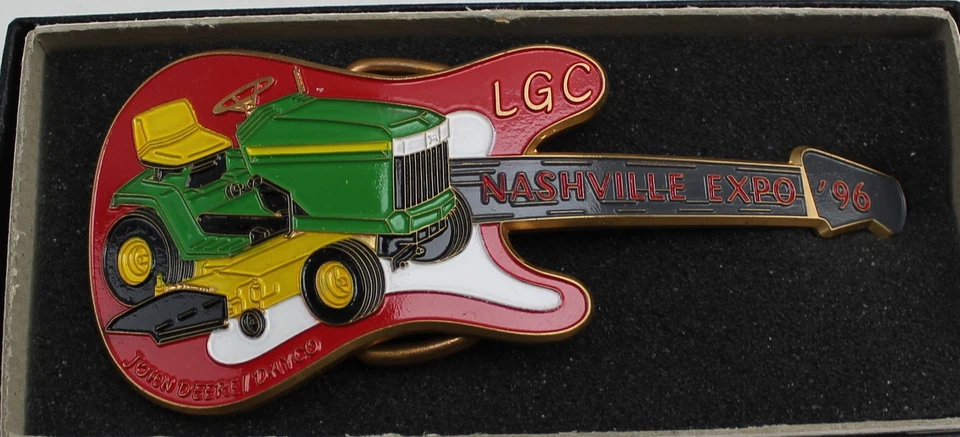 John Deere LGC Nashville Expo 1996 Belt Buckle #700 of 700 Guitar Shape - Image 1 of 1