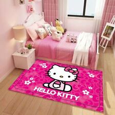 3D Hello Kitty Cat Floor Rug Carpet Bedroom Living Room Anti-Slip Door Mat Gifts