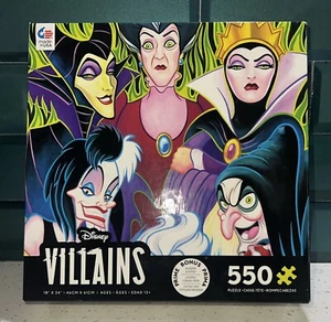 Disney Villains Puzzle 500+ Piece w/ Poster, Ceaco 42404 size 18x24, 550 pcs  - Picture 1 of 4
