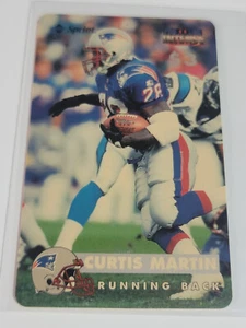 CURTIS MARTIN 1998 Pro Line Intense Sprint $3 Phone Card Odd #8700/9455. NE - Picture 1 of 2