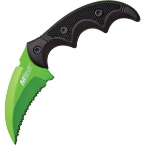 MTech Fixed Knife 2" Stainless Steel Hawkbill Blade Black Aluminum/G10 Handle - Picture 1 of 1