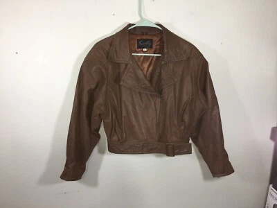 SCULLY BROWN BOMBER JACKET SZ 6 - Image 1 of 4