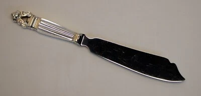 CUCHILLO PARA PASTELES Georg Jensen PATRÓN BELLOTA Plata Esterlina e Inoxidable 10.5" Foto 1 de 4