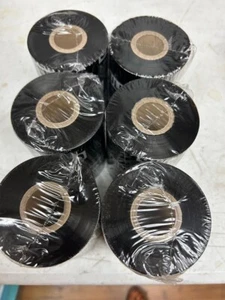 BOX OF 6 - ULINE S-6800  Thermal Transfer Ribbons - Wax/Resin, 4.02" x 1476' - Afbeelding 1 van 2