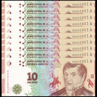1993 Argentina ND aUNC 50 Pesos P-344b
