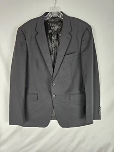 Prada Blazer Jacket Made In Italy Wool Blend Mens 42 Black Pin Striped Lined - Picture 1 of 11