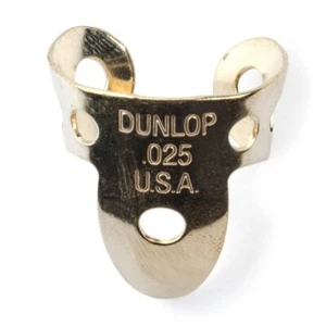 Dunlop Fingerpicks 37R025 Brass 0.025" For Guitar, Banjo Packs of 1 to 12 - Picture 1 of 2