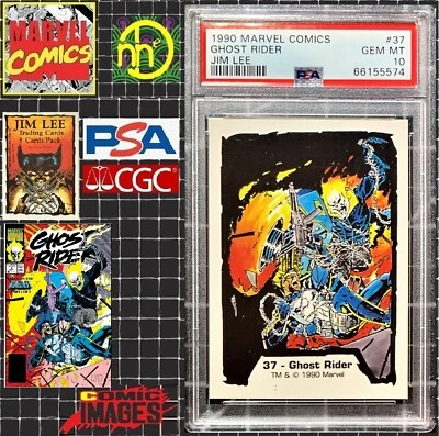 Imágenes de cómic de Marvel 1990 Jim Lee I - #37 Ghost Rider - PSA 10 gemas como nuevo - Pop 2 Foto 1 de 4