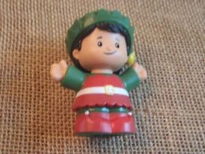 Figura hispana de Fisher Price Little People Santa's Helper elfo de Navidad - Imagen 1 de 4