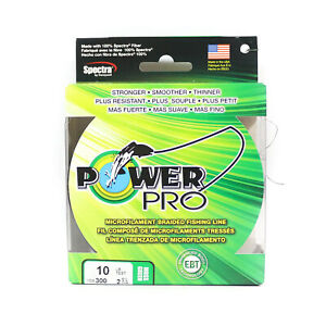 Power Pro Braided Spectra Line 10lb by 300yds Green (1375)